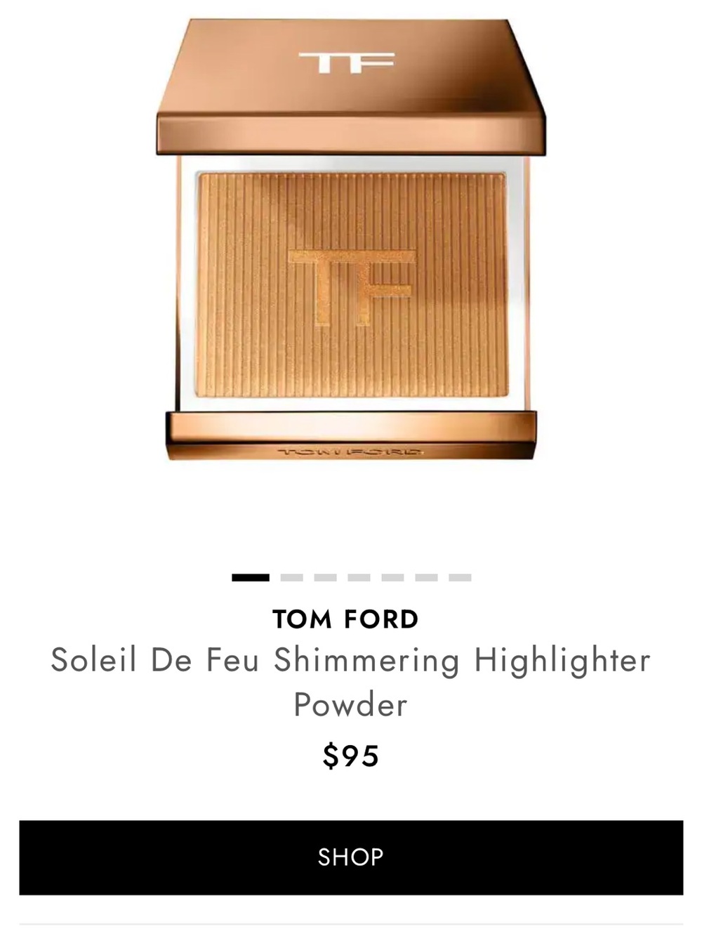 Tom Ford Soleil De Feu Shimmering Highlighter